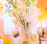 Цветочно-лимонное оформление на свадьбе