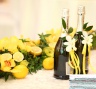 Оформление свадебного стола свежими лимонами