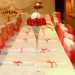Оформление свадебного банкетного стола - свадьба в красном цвете