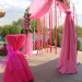 Оформление свадебной арки в розовом цвете