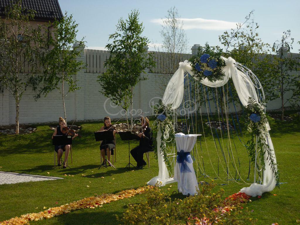 Как украсить арку на свадьбу